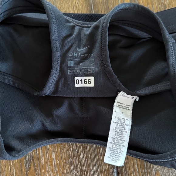 Nike Dri-Fit Women's Racerback Black Sports Bra Size S - Picture 6 of 6